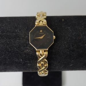 Lassale by Seiko Women's Watch gold tone hexagon face